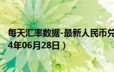 每天汇率数据-最新人民币兑换苏里南元汇率汇价查询（2024年06月28日）