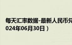 每天汇率数据-最新人民币兑换立陶宛立特汇率汇价查询（2024年06月30日）