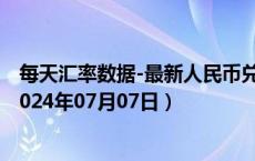 每天汇率数据-最新人民币兑换乌干达先令汇率汇价查询（2024年07月07日）