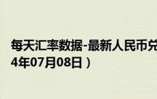 每天汇率数据-最新人民币兑换汤加潘加汇率汇价查询（2024年07月08日）