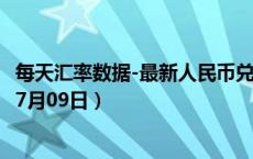 每天汇率数据-最新人民币兑换欧元汇率汇价查询（2024年07月09日）