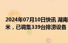 2024年07月10日快讯 湖南华容团洲垸积水24小时下降9厘米，已调集339台排涝设备