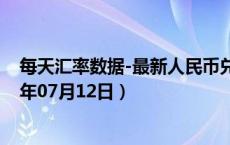 每天汇率数据-最新人民币兑换新台币汇率汇价查询（2024年07月12日）