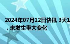 2024年07月12日快讯 3天1板经纬恒润：日常经营情况正常，未发生重大变化