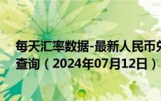 每天汇率数据-最新人民币兑换尼加拉瓜新科多巴汇率汇价查询（2024年07月12日）