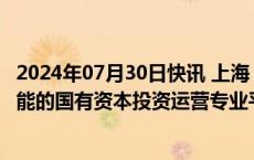 2024年07月30日快讯 上海：集中资源打造兼具投资 运营功能的国有资本投资运营专业平台和高能级基金管理机构