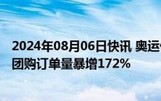 2024年08月06日快讯 奥运催热体育经济，有平台网球相关团购订单量暴增172%