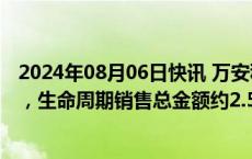 2024年08月06日快讯 万安科技：获两家汽车企业项目定点，生命周期销售总金额约2.5亿元