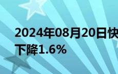 2024年08月20日快讯 德国上半年出口同比下降1.6%