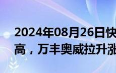 2024年08月26日快讯 飞行汽车板块震荡走高，万丰奥威拉升涨停