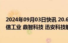 2024年09月03日快讯 20.61亿元市值限售股今日解禁，远信工业 鼎智科技 迅安科技解禁市值居前