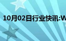 10月02日行业快讯:WTI原油日内涨幅达2%