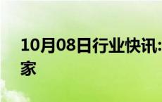 10月08日行业快讯:上周新增IPO申报企业3家