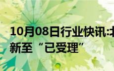 10月08日行业快讯:北京住总22亿元公司债更新至“已受理”