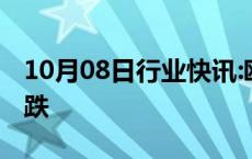 10月08日行业快讯:欧洲主要股指开盘集体下跌