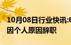 10月08日行业快讯:申达股份：副董事长周琳因个人原因辞职