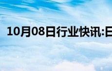 10月08日行业快讯:日经225指数收盘跌1%