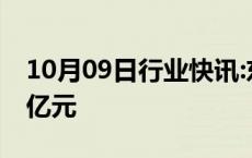 10月09日行业快讯:东方财富成交额突破500亿元