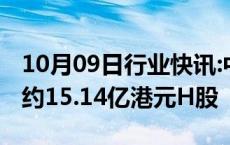 10月09日行业快讯:中国平安被摩根大通减持约15.14亿港元H股