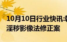 10月10日行业快讯:韩国政府通过涉深度伪造淫秽影像法修正案