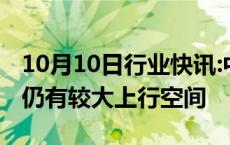 10月10日行业快讯:中信建投：计算机白马股仍有较大上行空间