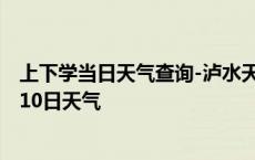 上下学当日天气查询-泸水天气预报怒江州泸水2024年10月10日天气