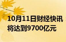 10月11日财经快讯：今年我国冰雪产业规模将达到9700亿元