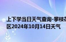 上下学当日天气查询-攀枝花东区天气预报攀枝花攀枝花东区2024年10月14日天气