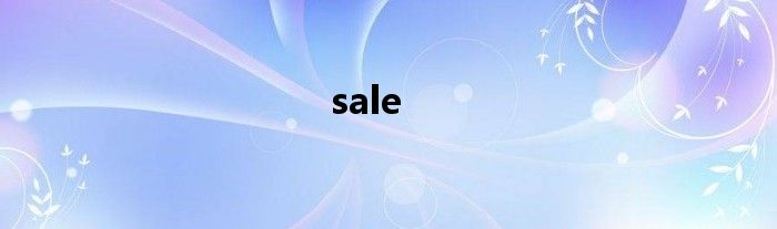 sale