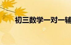 初三数学一对一辅导补习班如何选择