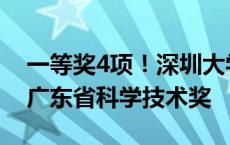 一等奖4项！深圳大学18项成果获2023年度广东省科学技术奖