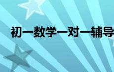 初一数学一对一辅导收费标准 价格怎么样